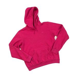 NIKE HOODIE LARGE L WOMENS PINK MINI SWOOSH TRAVIS SCOTT SWEATSHIRT PULLOVER AIR